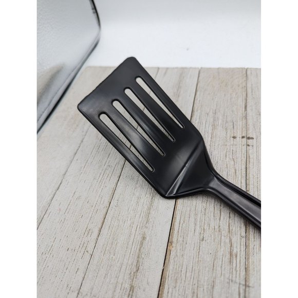 Hutzler Spatula Nylon Slotted Reinforced Turner Flipper No 717 Black LOPOL - Picture 3 of 7